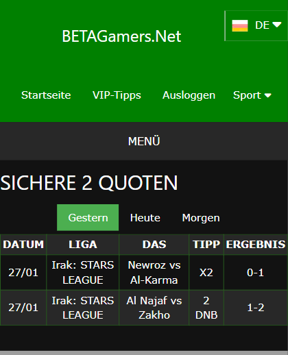 gewonnene Wettscheine